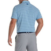 Load image into Gallery viewer, FootJoy Multi Stripe B Sky Ocean Mens Golf Polo
- 2