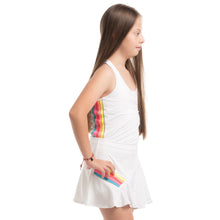 Load image into Gallery viewer, Lucky In Love Prisma Stripe Girls Golf Tank
 - 4