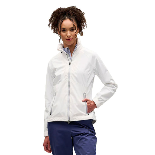 Zero Restriction Olivia Hooded Womens Rain Jacket - White/L