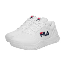 Load image into Gallery viewer, Fila Axilus 3 Womens Tennis Shoes - White/Navy/Red/B Medium/11.0
 - 6