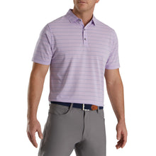 Load image into Gallery viewer, FootJoy AF Open Stripe Mens Golf Polo - Purple/River/XXL
- 1