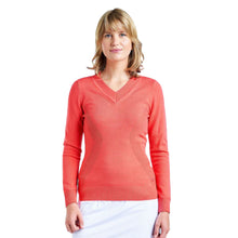 Load image into Gallery viewer, NVO Nicole Womens Golf Sweater - Papaya/L
 - 1