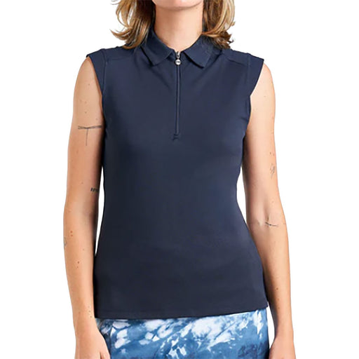 NVO Nikki II Womens Sleeveless Golf Polo - Navy/L