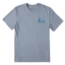 Load image into Gallery viewer, Life Is Good Golf More Worry Less Mens T-Shirt - Stone Blue/XL
 - 2