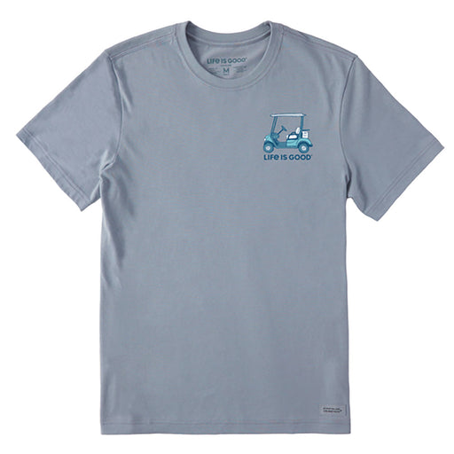 Life Is Good Golf More Worry Less Mens T-Shirt - Stone Blue/XL