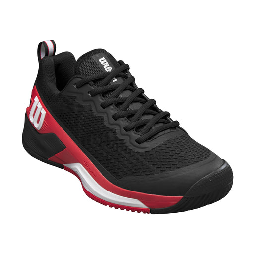 Wilson Rush Pro 4.5 Mens Tennis Shoes - Black/Red/White/D Medium/14.0
