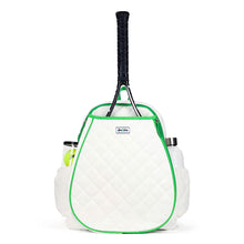 Load image into Gallery viewer, Ame & Lulu Game On Quilted Tennis Backpack - White/Green
 - 1