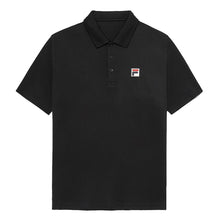 Load image into Gallery viewer, FILA Pique Mens Tennis Polo - BLACK 001/XXL
 - 1