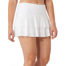 Load image into Gallery viewer, FILA Tiered Ruffle 13.5 Inch Womens Tennis Skirt - White/XL
- 4