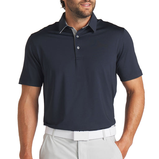 Puma Golf MATTR Brigade Mens Golf Polo - Deep Nvy/Ash Gy/XL