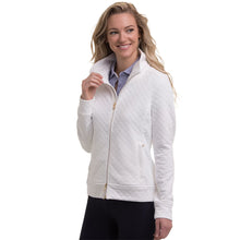 Load image into Gallery viewer, Fairway & Greene Ramsey Quilted Womens Golf Jacket - White/L
 - 1