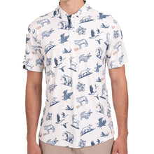 Load image into Gallery viewer, Swannies Brennan Mens Golf Polo - Vintage White/L
 - 1