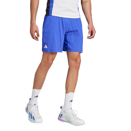 Adidas Ergo Pro 7 Inch Mens Tennis Shorts - Lucid Blue/XXL