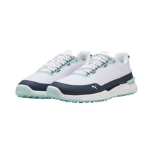Load image into Gallery viewer, Puma Ignite Elevate X Spikeless Mens Golf Shoes - White/Navy/Mint/D Medium/14.0
 - 4