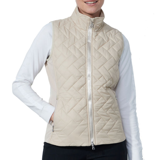 Daily Sports Bonnie Padded Womens Golf Vest - Raw Beige/L