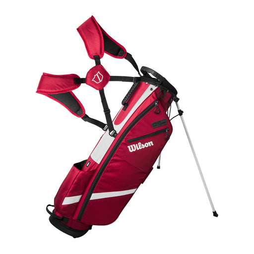 Wilson QS Golf Stand Bag - Red/White/Black
