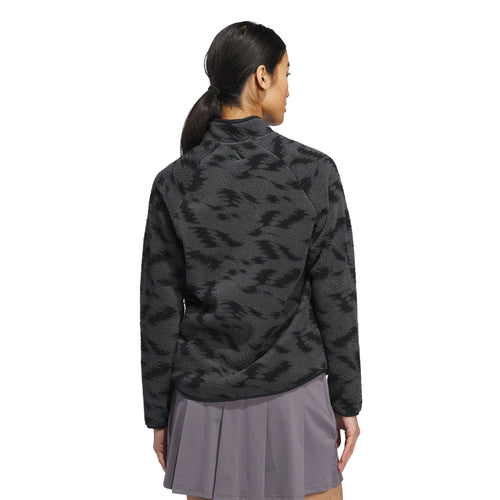 Adidas Printed Fleece Womens Golf Jacket - 2