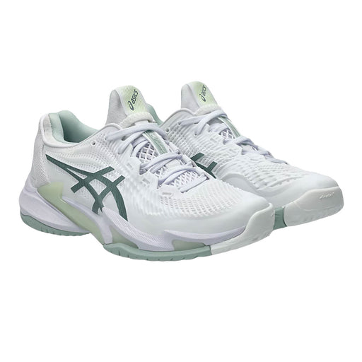 Asics Court FF 3 WHT/LICHEN Womens Tennis Shoes - Wht/Lichen Rock/B Medium/9.5