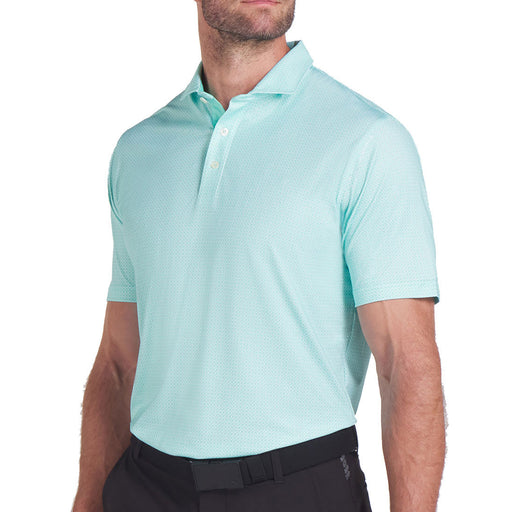 Puma Mattr Tile Mens Golf Polo - Aquatic/Wht Glo/XL