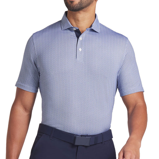 Puma Mattr Tile Mens Golf Polo - Deep Nvy/Wt Glo/XL