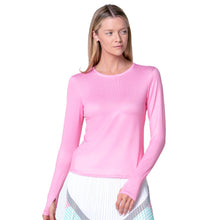 Load image into Gallery viewer, K-Swiss Action Longsleeve Womens Tennis Shirt - Techno Pink/L
 - 3