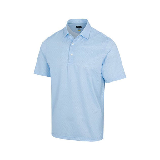 Greg Norman ML75 Recycl Microlx Mesh M Golf Polo - Blue Haze Hthr/XL