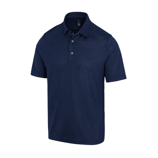 Greg Norman ML75 Recycl Microlx Mesh M Golf Polo - Navy Heather/XXL