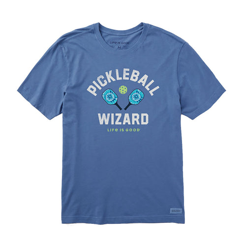 Life Is Good Tie Dye Pickleball Wizard Men T-Shirt