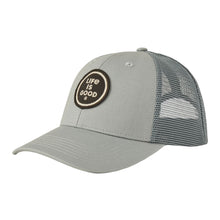 Load image into Gallery viewer, Life is Good Clean LIG Coin Unisex Trucker Cap - Gray Blue/One Size
 - 2