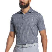 Load image into Gallery viewer, FootJoy Houndstooth Geo Lisle Mens Golf Polo - Black/XXL
- 1