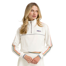 Load image into Gallery viewer, Wilson Davenport Woven Womens Tennis Popover - Sandrift/L
 - 6