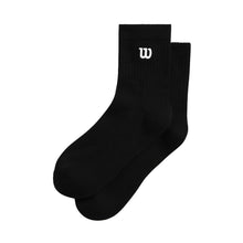 Load image into Gallery viewer, Wilson Quarter Length Tennis Socks - Black/L
 - 1
