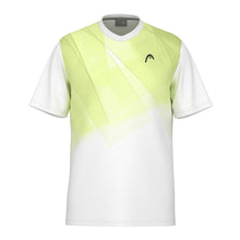 Load image into Gallery viewer, Head Topspin Mens Tennis T-Shirt - Wht/Light Lime/XL
 - 3