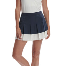 Load image into Gallery viewer, Varley Chase Womens Mid Rise Tennis Skort - Blue Nights/Wht/M
 - 1