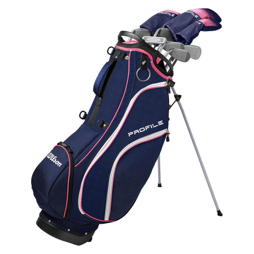 Wilson Profile 11P Wmns RH Complete Golf Set Stand - Standard/Ladies/Nvy/Rs Gld/Slvr