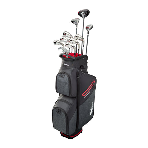 Wilson Profile Sr Mens RH Golf Complete Set - Cart - Standard/Regular/Red/Grey/Black