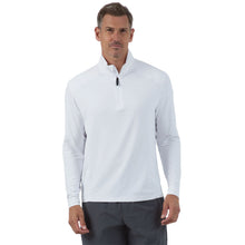 Load image into Gallery viewer, Ibkul Essential Solid Mock LS Mens Golf QZ - White/XL
 - 3