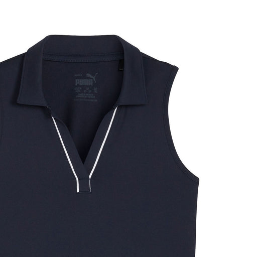 Puma Cloudspun Piped Sleeveless Girls Golf Polo