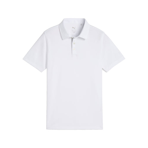 Puma Pure 2.0 Boys Golf Polo - White Glow/L