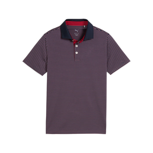 Puma Mattr Stripe Boys Golf Polo - Deep Navy/L