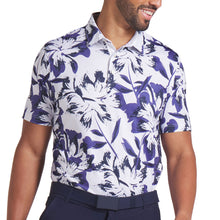 Load image into Gallery viewer, Puma Mattr Broken Flower Mens Golf Polo - Wt Glo/Bl Crstl/XL
 - 4