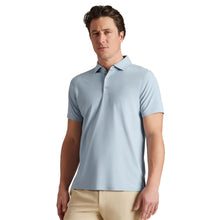 Load image into Gallery viewer, Rhone Regatta Pique Mens Tennis Polo - Arctic Blue/XL
 - 3