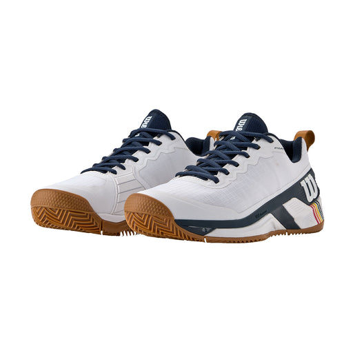 Wilson Rush Pro 4.5 Clay RG Mens Tennis Shoes - Wt/Nvy Blzr/Gum/D Medium/13.0