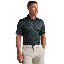 Load image into Gallery viewer, Rhone Sport Spread Collar Mens Golf Polo - Moss Grn Diamnd/XL
 - 5