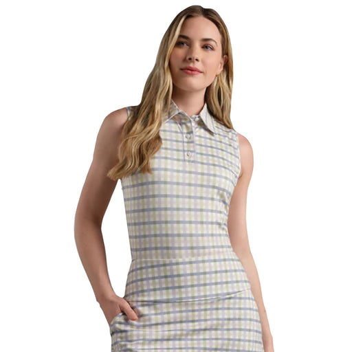 Rhone Course to Court Sleeveless Womens Golf Polo - Blu Violt Multi/M