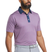 Load image into Gallery viewer, FootJoy Lattice Print Lisle Mens Golf Polo - Denim/Pk Lm/Sky/XL
- 1