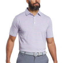Load image into Gallery viewer, FootJoy Balance Stripe Lisle Mens Golf Polo - Sky/Wt/Dnm/P Lm/XL
 - 5
