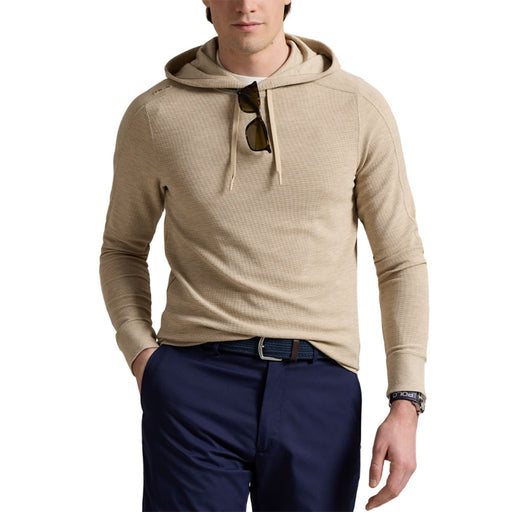 RLX Ralph Lauren Tech Waffle Sand H Mens Hoodie - Sand Heather/XL