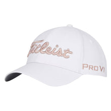 Load image into Gallery viewer, Titleist Tour Performance Mens Golf Hat 2025 - Wht/Soft Pink/One Size
- 15