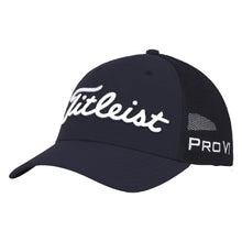 Load image into Gallery viewer, Titleist Tour Performance Mesh Mens Golf Hat 25 - Navy/White/One Size
- 5